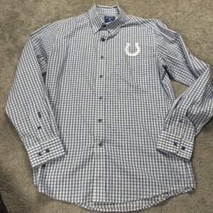 Antigua Indianapolis Colts Men's Medium Long Sleeve Button Up